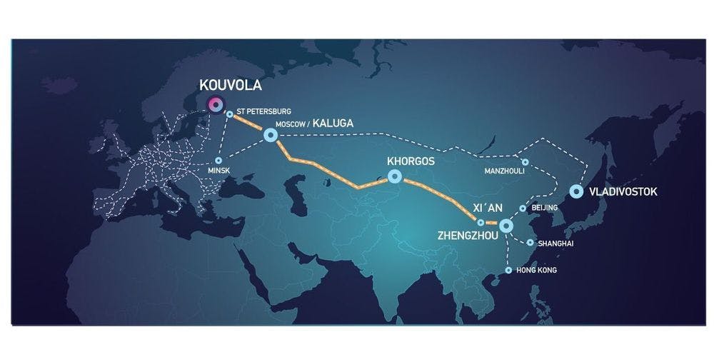 Kouvola&#8217;s RRT project allows the fastest Northern Europe Asia rail freight connection