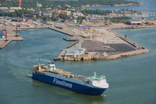 Der Hafen von Hanko wickelt den Verkehr zwischen Finnland und Deutschland effizienter ab