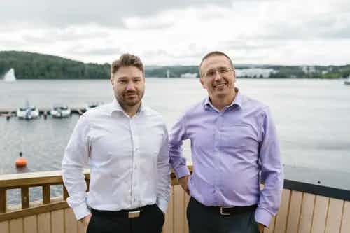 V.l.n.r.: Carlo Lazar, Director of Sales and Marketing EMEA und Tommi Blomberg, CEO von Aidon.