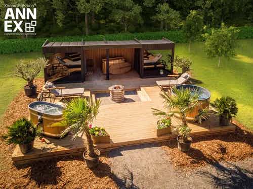 Konceptet Kirami FinVision® Annex – skapar en oas i din trädgård