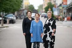 Eveliina Haataja, Minna Ruppa ja Tanja Heinonen  ovat kukin päätyneet yrittäjiksi, vaikka se ei alun perin ole ollut yhdenkään heistä suunnitelmissa. Kuva: Pasi Hakala

